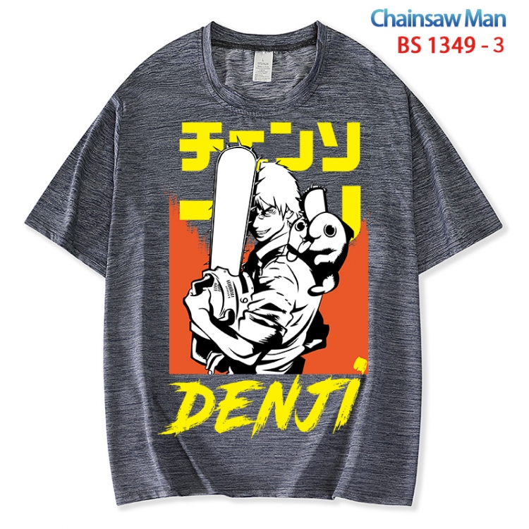 Chainsaw man  ice silk cotton loose and comfortable T-shirt from XS to 5XL BS 1349 3