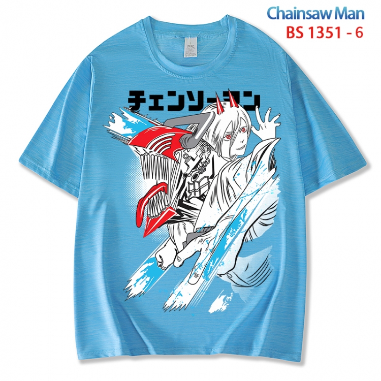 Chainsaw man  ice silk cotton loose and comfortable T-shirt from XS to 5XL BS 1351 6