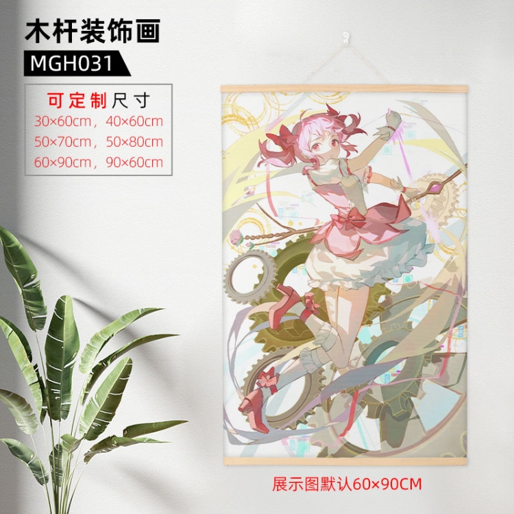Magical Girl Madoka of the Magus Wooden pole decorative painting 60X90cm MGH031