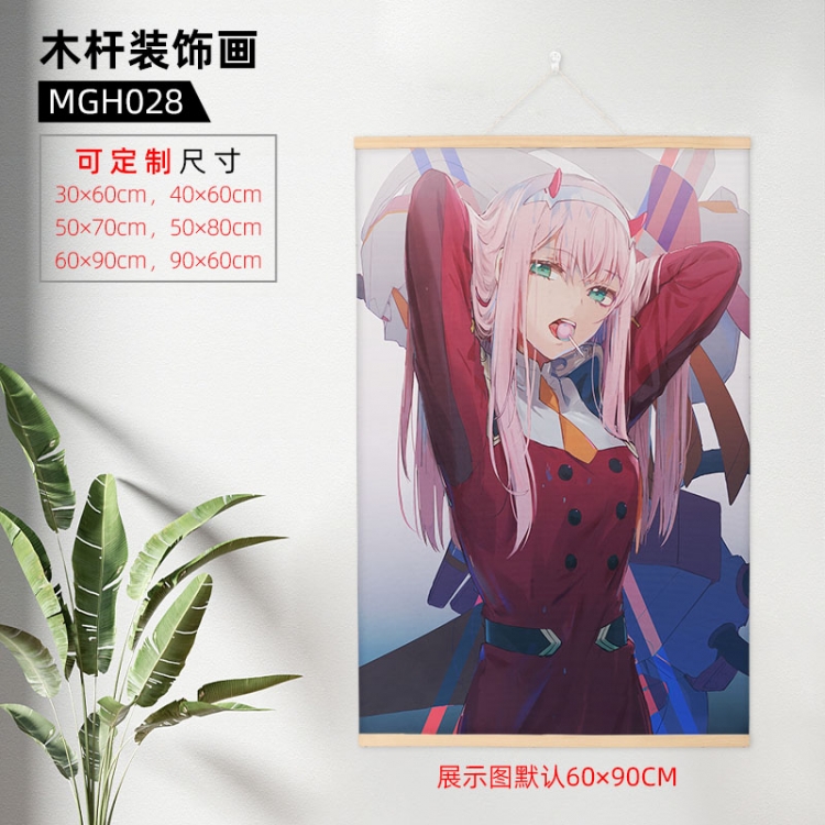 DARLING in the FRANX Wooden pole decorative painting 60X90cm MGH028