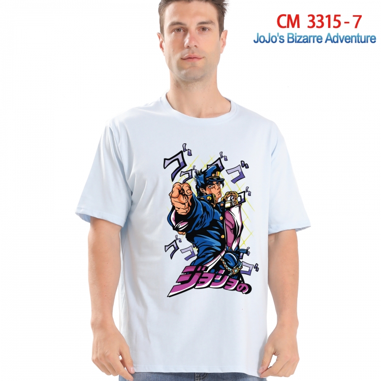 JoJos Bizarre Adventure Printed short-sleeved cotton T-shirt from S to 4XL 3315-7
