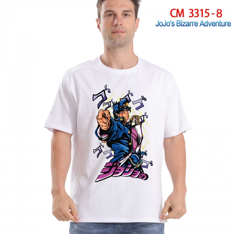 JoJos Bizarre Adventure Printed short-sleeved cotton T-shirt from S to 4XL 3315-8