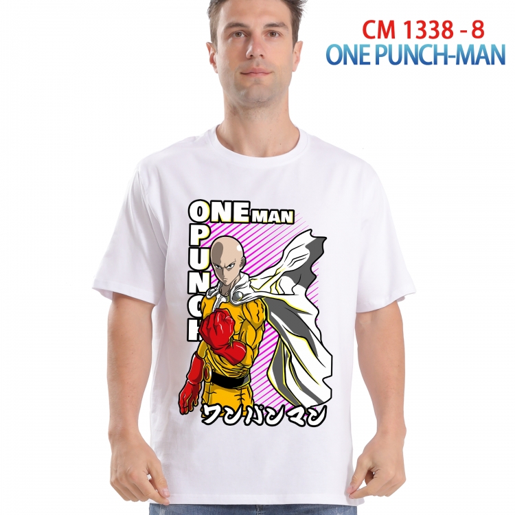 One Punch Man Printed short-sleeved cotton T-shirt from S to 4XL 1338 8
