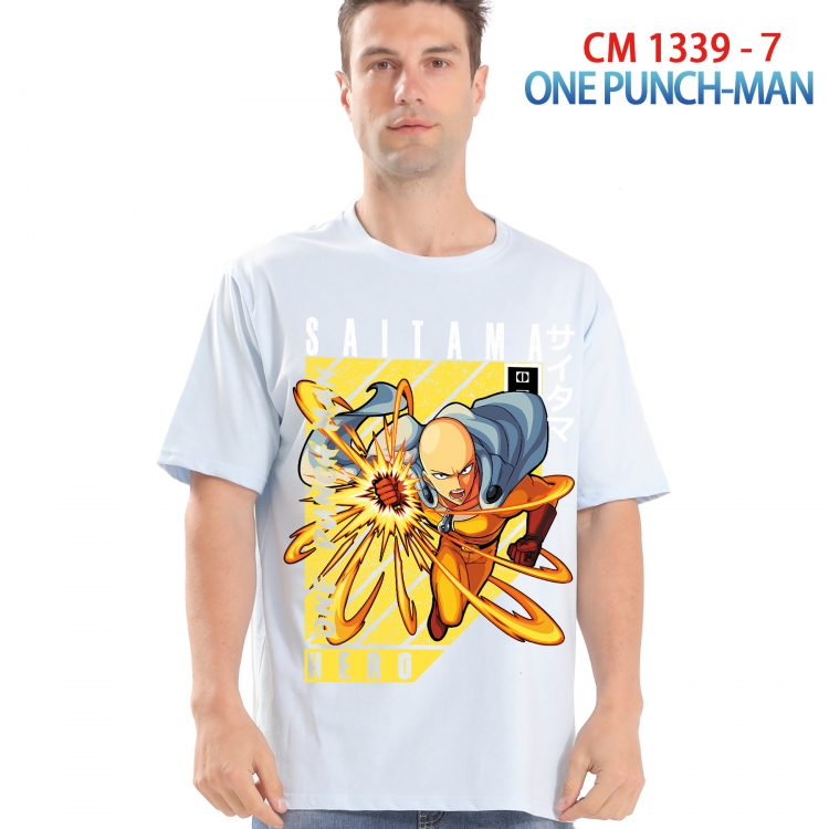 One Punch Man Printed short-sleeved cotton T-shirt from S to 4XL 1339 7