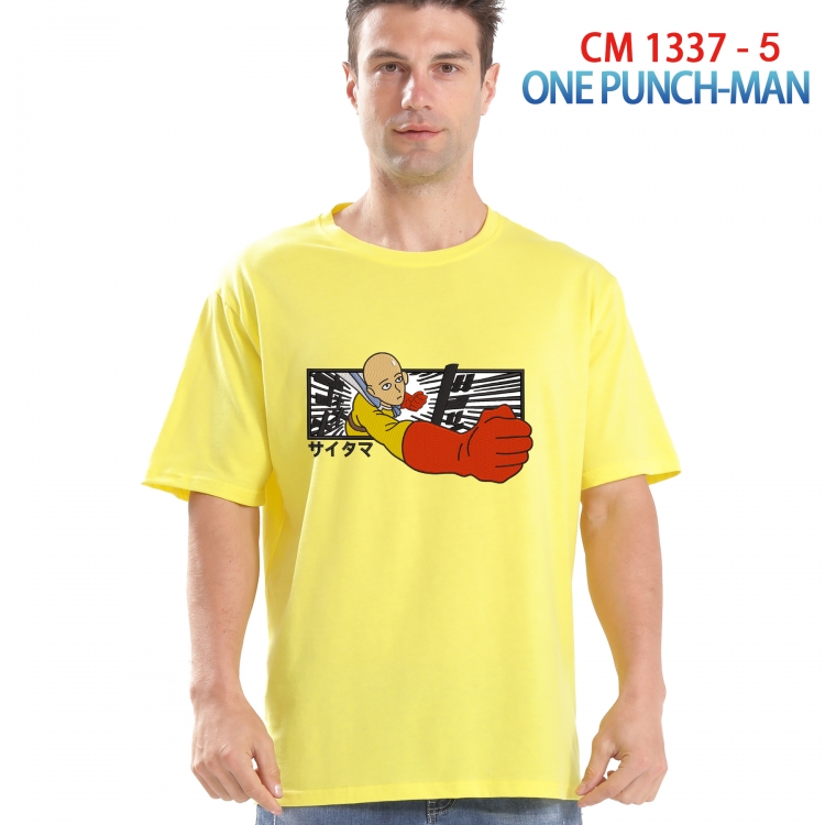 One Punch Man Printed short-sleeved cotton T-shirt from S to 4XL 1337 5