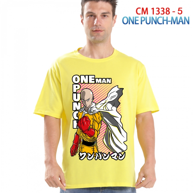 One Punch Man Printed short-sleeved cotton T-shirt from S to 4XL  1338 5