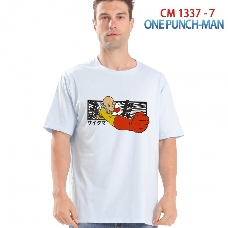 One Punch Man Printed short-sleeved cotton T-shirt from S to 4XL  1337 7