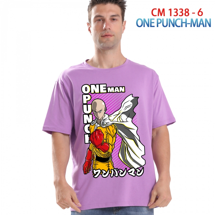 One Punch Man Printed short-sleeved cotton T-shirt from S to 4XL 1338 6