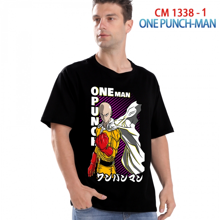 One Punch Man Printed short-sleeved cotton T-shirt from S to 4XL 1338 1