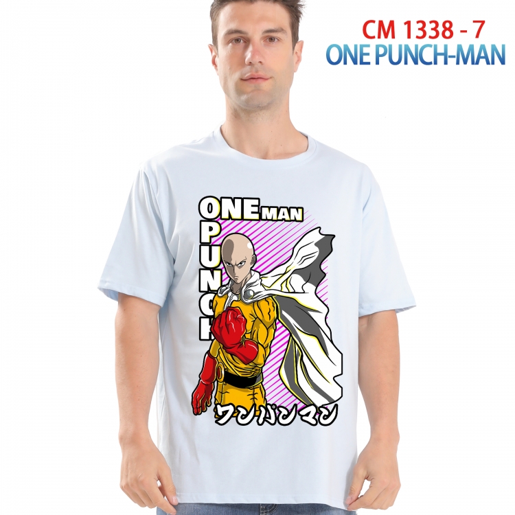 One Punch Man Printed short-sleeved cotton T-shirt from S to 4XL  1338 7