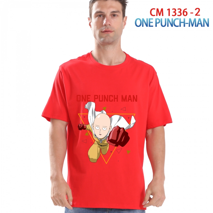 One Punch Man Printed short-sleeved cotton T-shirt from S to 4XL 1336 2