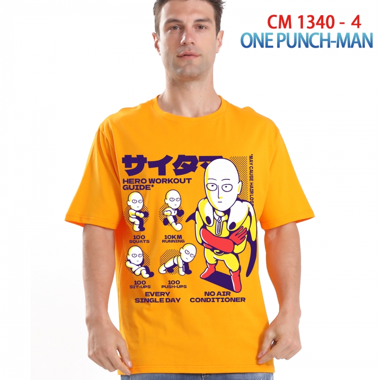 One Punch Man Printed short-sleeved cotton T-shirt from S to 4XL 1340 4