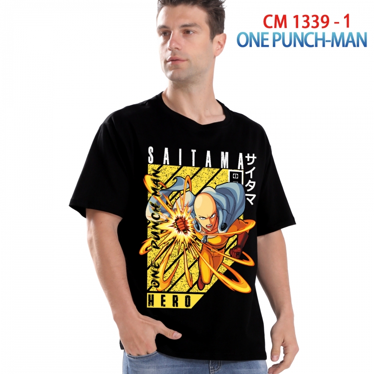 One Punch Man Printed short-sleeved cotton T-shirt from S to 4XL  1339 1