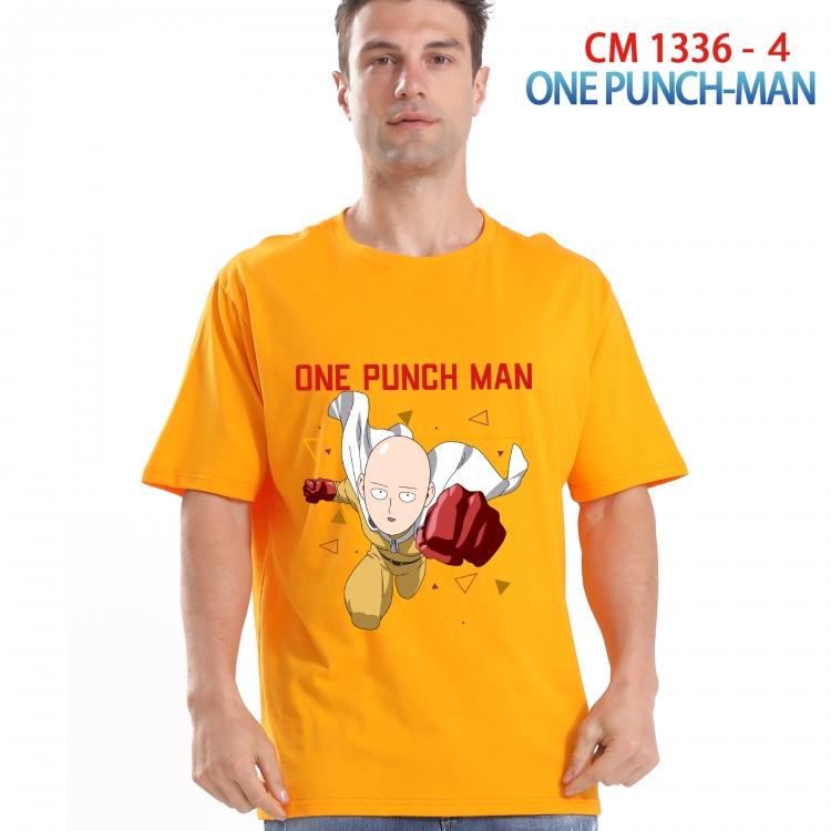 One Punch Man Printed short-sleeved cotton T-shirt from S to 4XL  1336 4