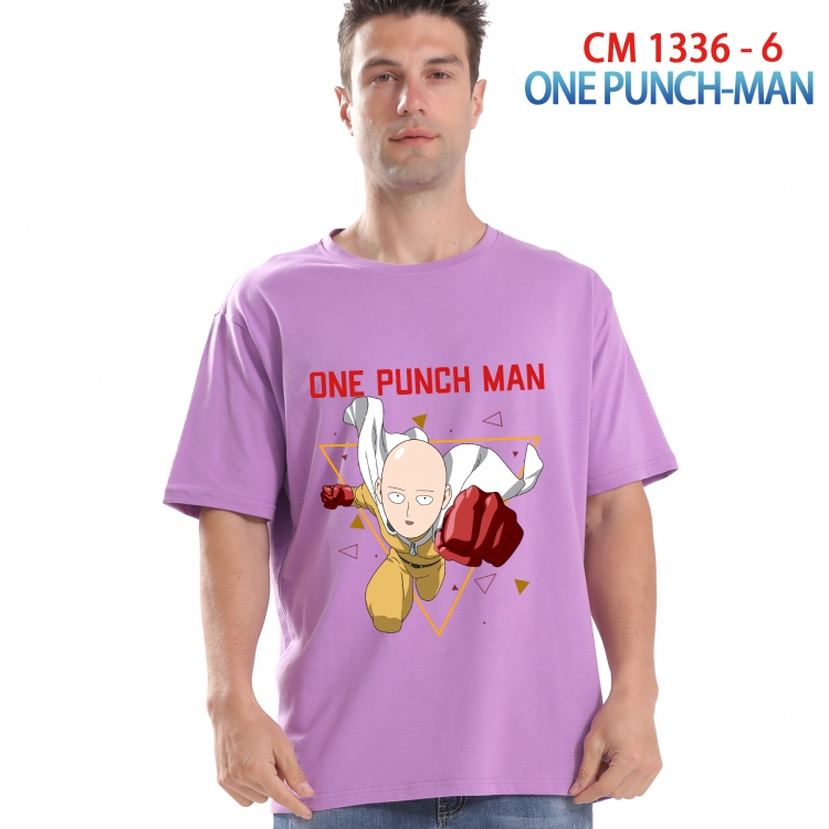 One Punch Man Printed short-sleeved cotton T-shirt from S to 4XL  1336 6
