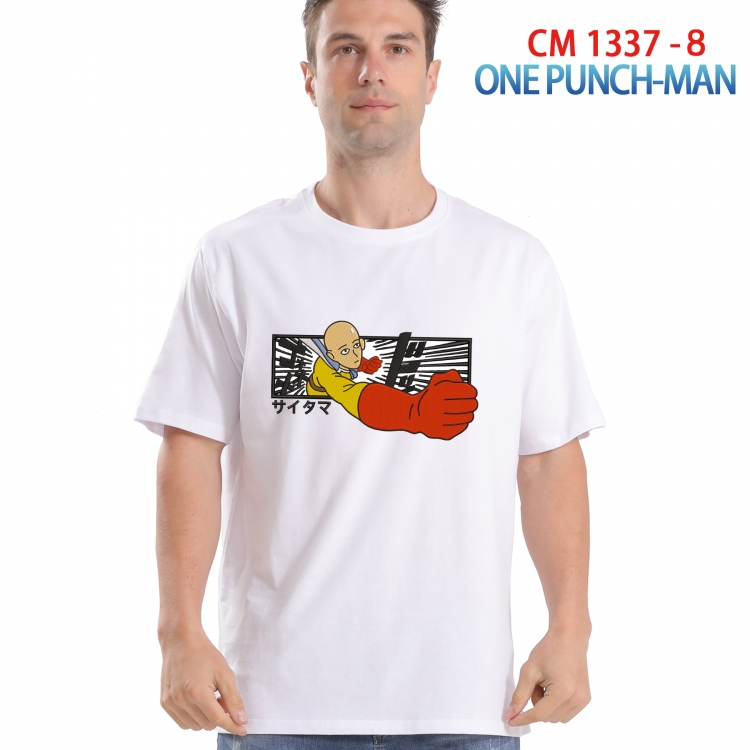 One Punch Man Printed short-sleeved cotton T-shirt from S to 4XL  1337 8