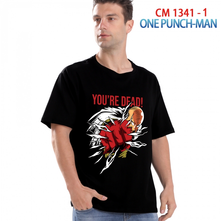 One Punch Man Printed short-sleeved cotton T-shirt from S to 4XL 1341 1