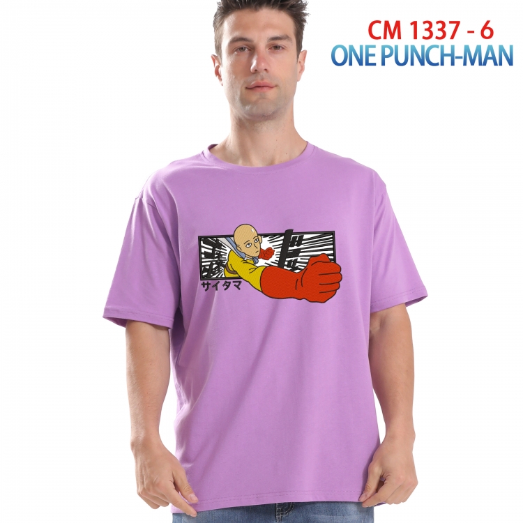 One Punch Man Printed short-sleeved cotton T-shirt from S to 4XL 1337 6