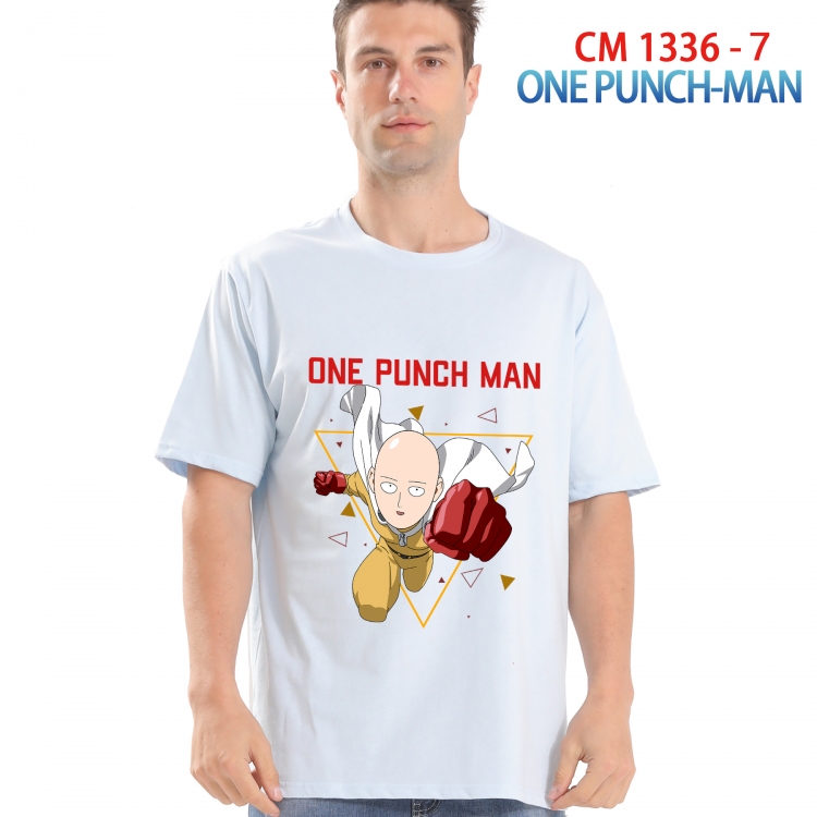 One Punch Man Printed short-sleeved cotton T-shirt from S to 4XL 1336 7