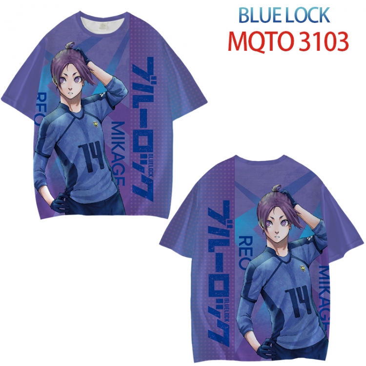 BLUE LOCK Full color printed short sleeve T-shirt from XXS to 4XL MQTO-3103-3