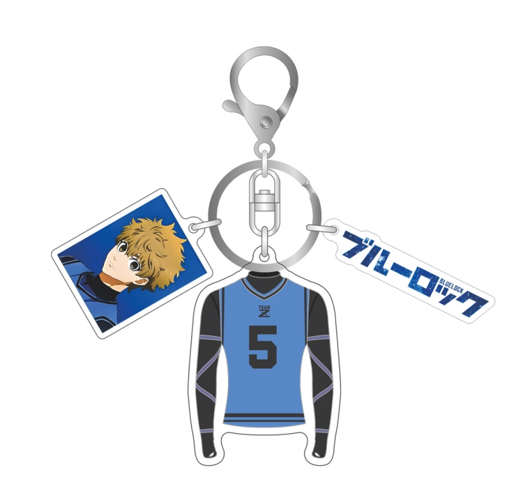 BLUE LOCK Dripping glue anime with 3 pendant keychain accessories for the surrounding area decoration price for 5 pcs