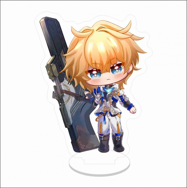 Collapse Double layer Anime characters acrylic Standing Plates Keychain 10cm