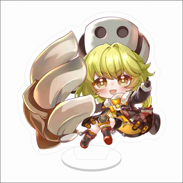 Collapse Double layer Anime characters acrylic Standing Plates Keychain 10cm