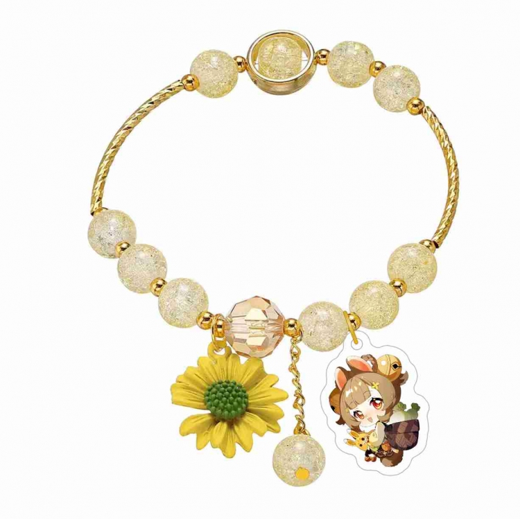 Genshin Impact Peripheral acrylic crystal bracelet gift jewelry bracelet price for 5 pcs