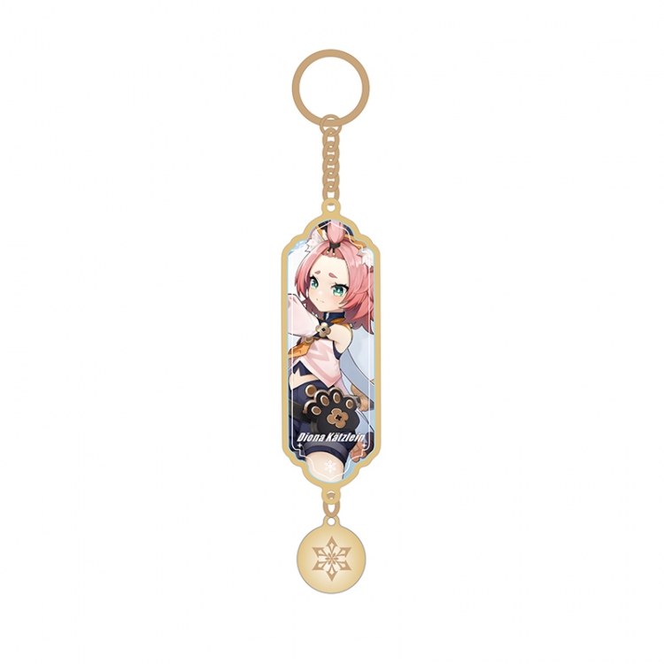 Genshin Impact Anime peripheral pendant sandwich keychain price for 5 pcs