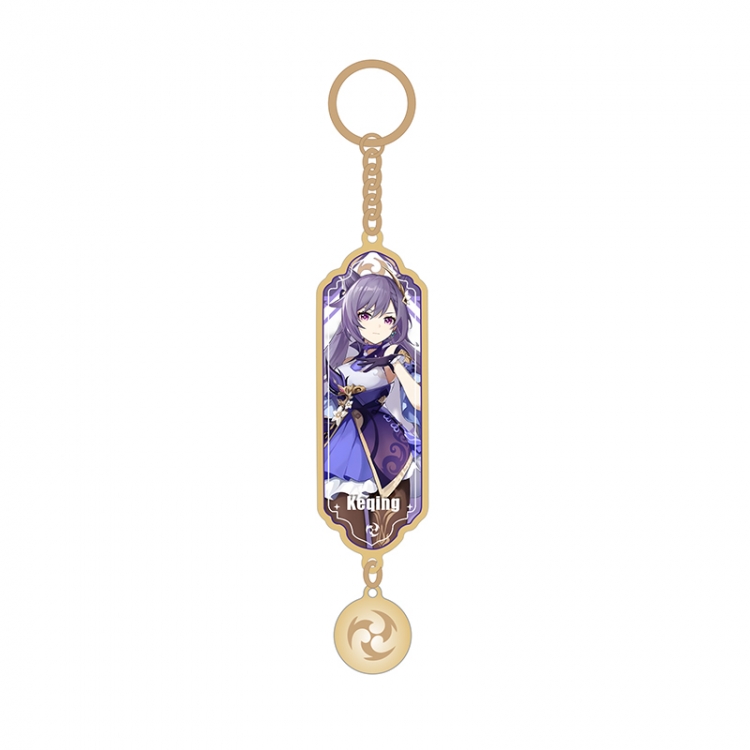 Genshin Impact Anime peripheral pendant sandwich keychain price for 5 pcs