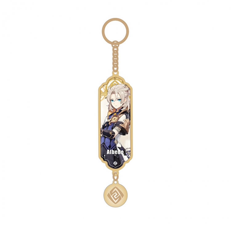 Genshin Impact Anime peripheral pendant sandwich keychain price for 5 pcs