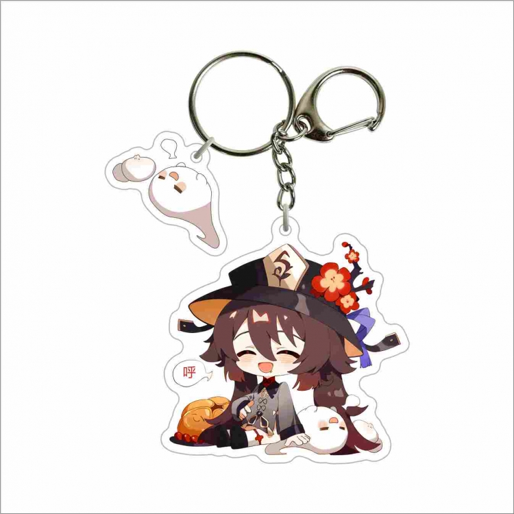 Genshin Impact Animation peripheral 2 pendant keychain pendant decoration price for 5 pcs