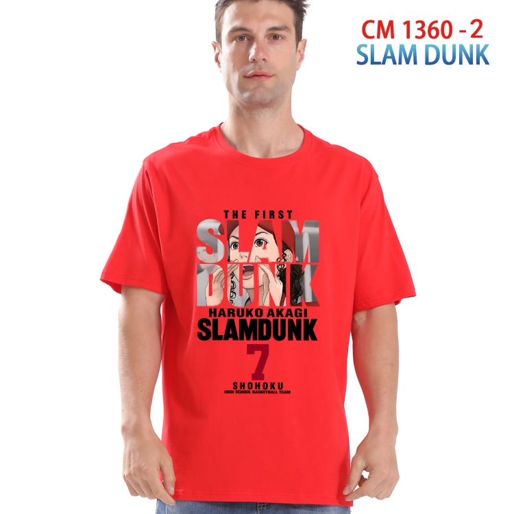 Slam Dunk Printed short-sleeved cotton T-shirt from S to 4XL 1360 2