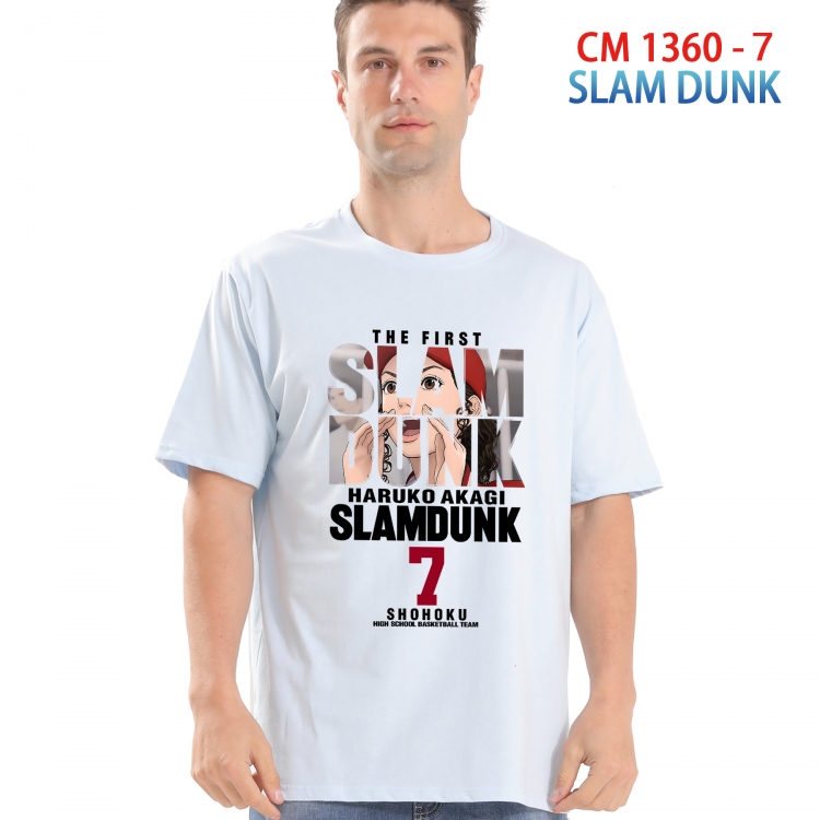 Slam Dunk Printed short-sleeved cotton T-shirt from S to 4XL 1360 7