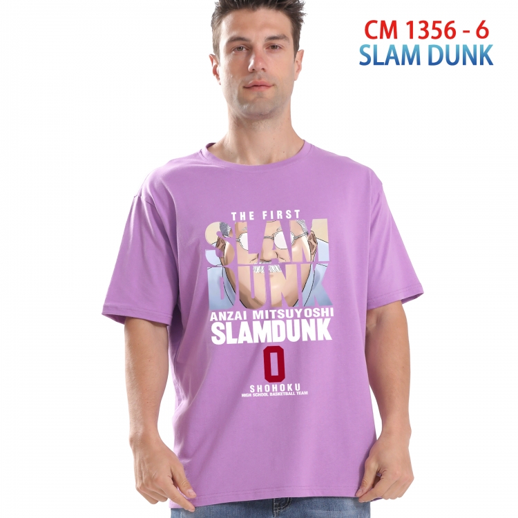 Slam Dunk Printed short-sleeved cotton T-shirt from S to 4XL  1358 6