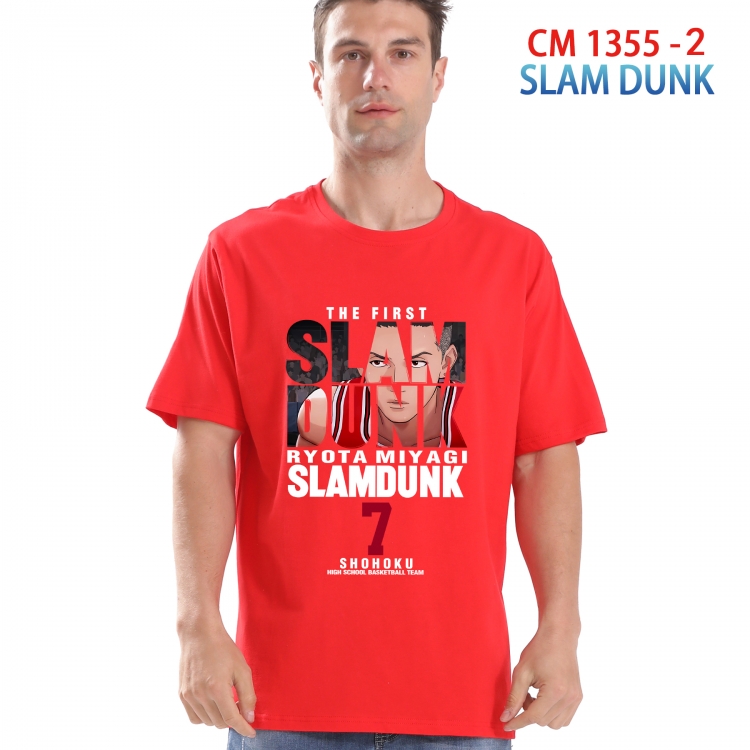 Slam Dunk Printed short-sleeved cotton T-shirt from S to 4XL 1355 2