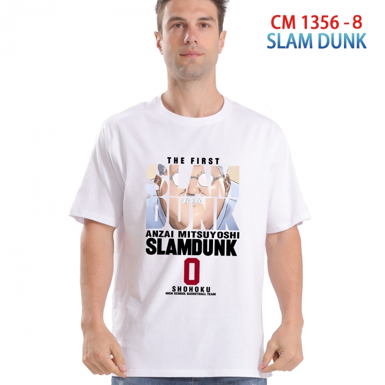 Slam Dunk Printed short-sleeved cotton T-shirt from S to 4XL  1358 8