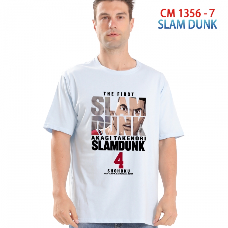 Slam Dunk Printed short-sleeved cotton T-shirt from S to 4XL  1356 7