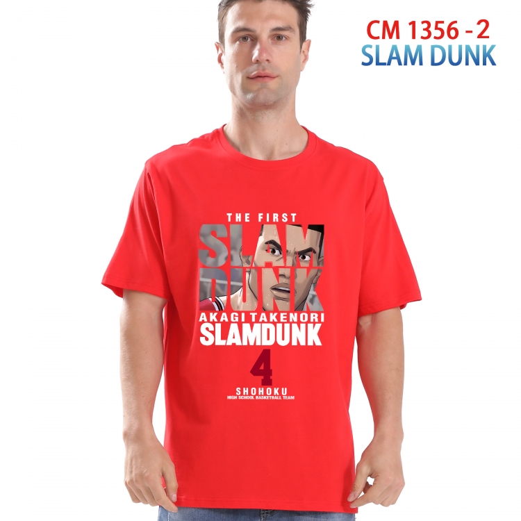Slam Dunk Printed short-sleeved cotton T-shirt from S to 4XL 1356 2