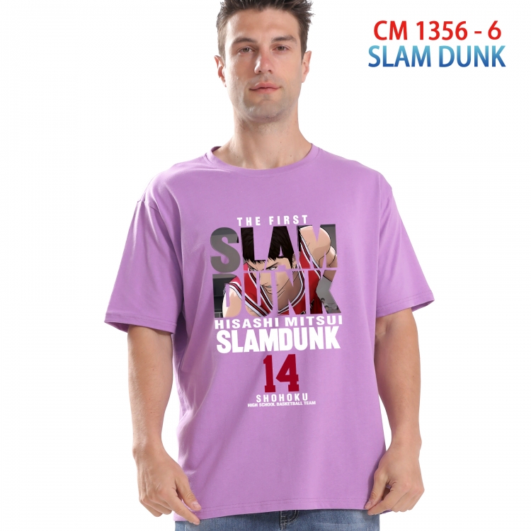 Slam Dunk Printed short-sleeved cotton T-shirt from S to 4XL  1357 6