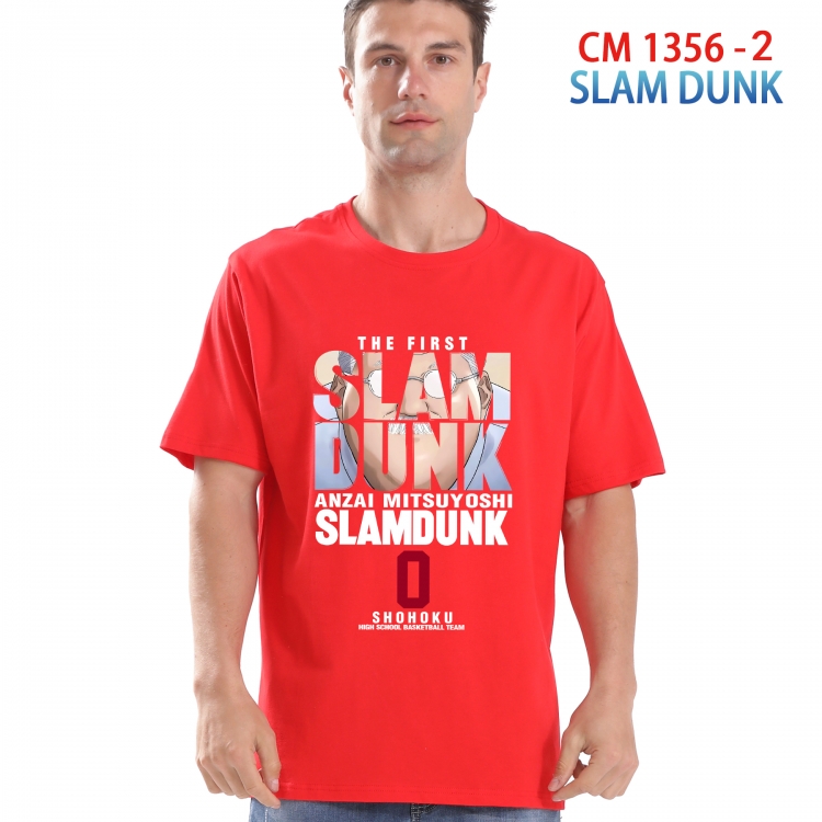 Slam Dunk Printed short-sleeved cotton T-shirt from S to 4XL 1358 2