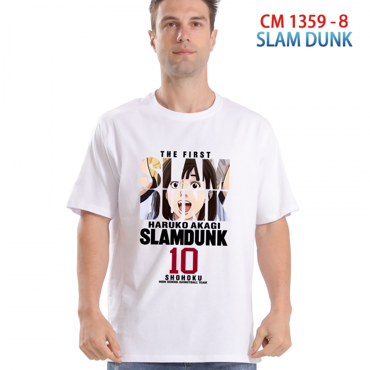 Slam Dunk Printed short-sleeved cotton T-shirt from S to 4XL  1359 8
