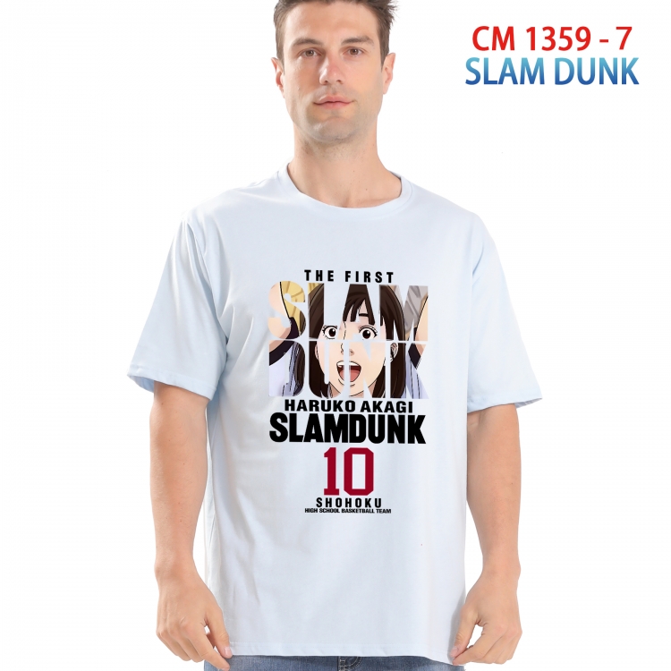 Slam Dunk Printed short-sleeved cotton T-shirt from S to 4XL  1359 7