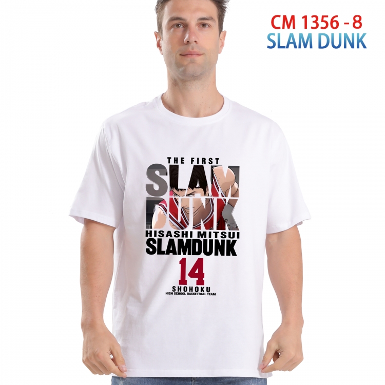 Slam Dunk Printed short-sleeved cotton T-shirt from S to 4XL  1357 8