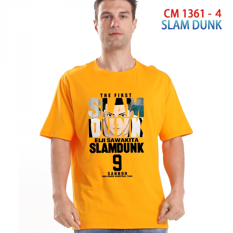 Slam Dunk Printed short-sleeved cotton T-shirt from S to 4XL  1361 4