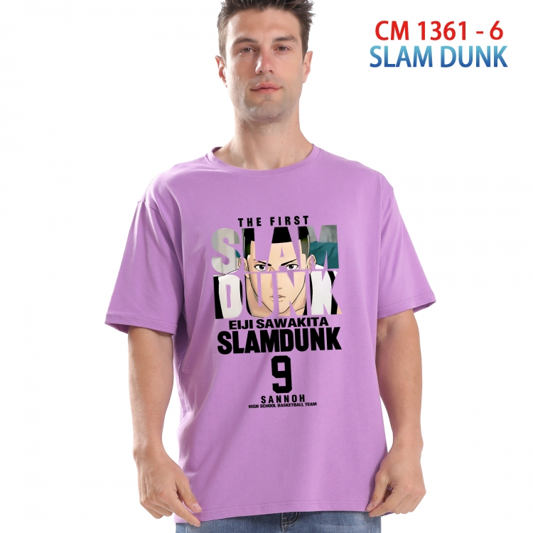 Slam Dunk Printed short-sleeved cotton T-shirt from S to 4XL  1361 6