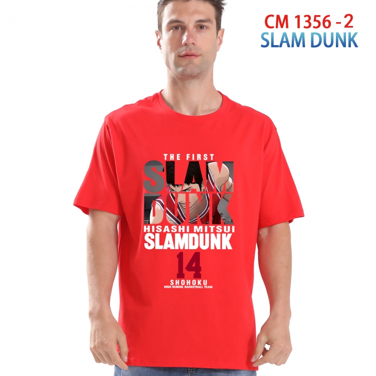 Slam Dunk Printed short-sleeved cotton T-shirt from S to 4XL  1357 2