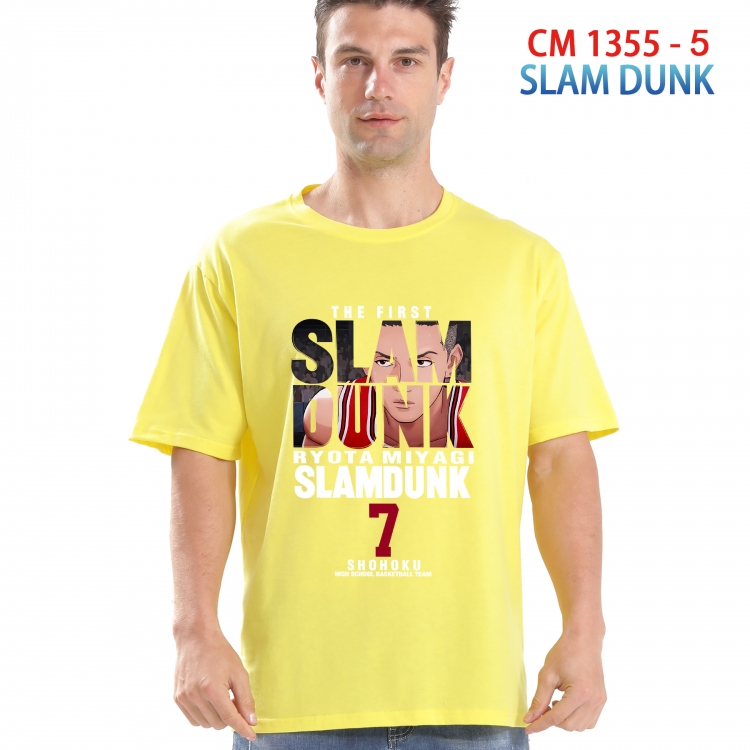 Slam Dunk Printed short-sleeved cotton T-shirt from S to 4XL 1355 5