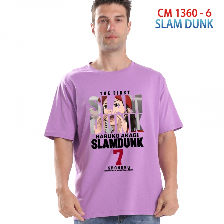 Slam Dunk Printed short-sleeved cotton T-shirt from S to 4XL  1360 6