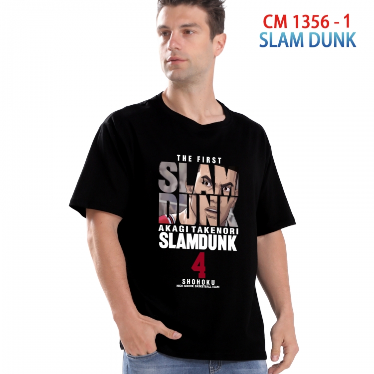Slam Dunk Printed short-sleeved cotton T-shirt from S to 4XL  1356 1